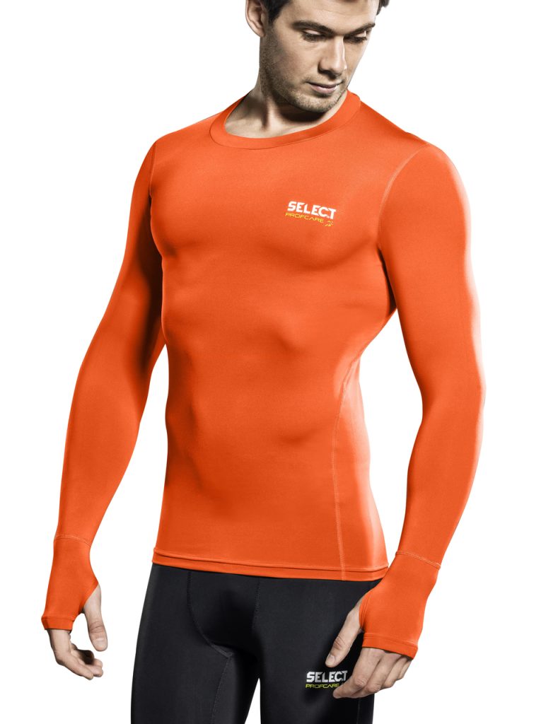 SELECT COMPRESSION L/S ORANGE CLIQ COMPRESSION Sportsclique Shop