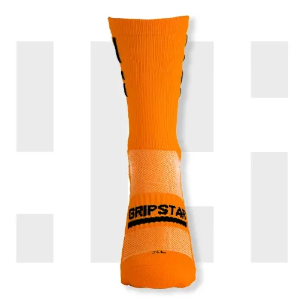 ORANGE CREW SOCK - GRIP STAR