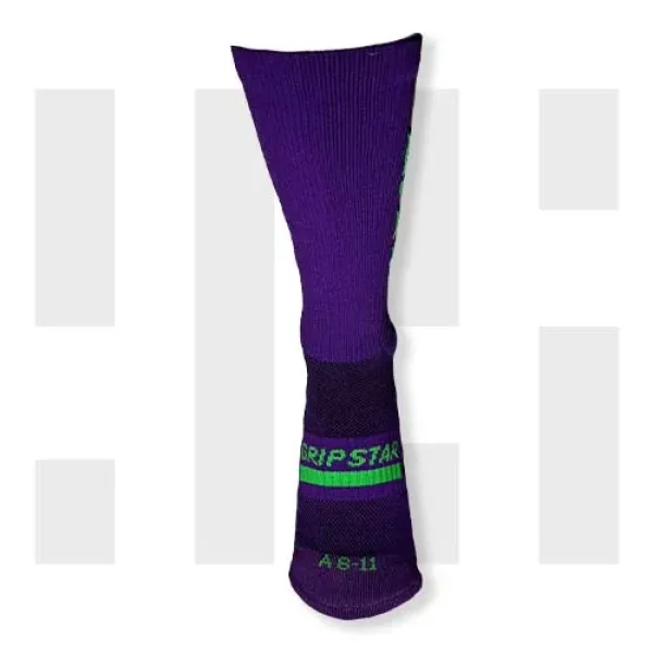 PURPLE CREW SOCK - GRIP STAR