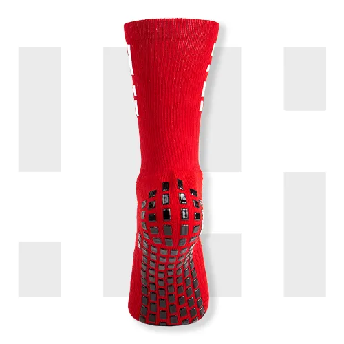 RED FOOTBALL SOCKS - GRIP STAR - Sportsclique Shop