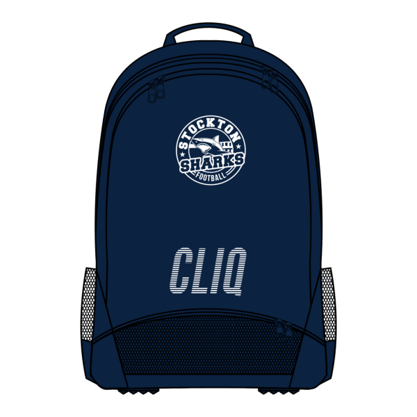 Cliq Backpack with Club Logo - Stockton Sharks