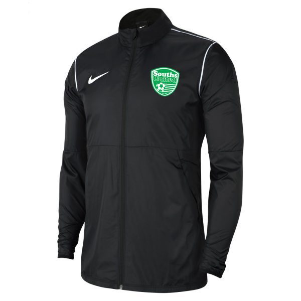 Nike Repel Woven Jacket Black with club logo - Souths United