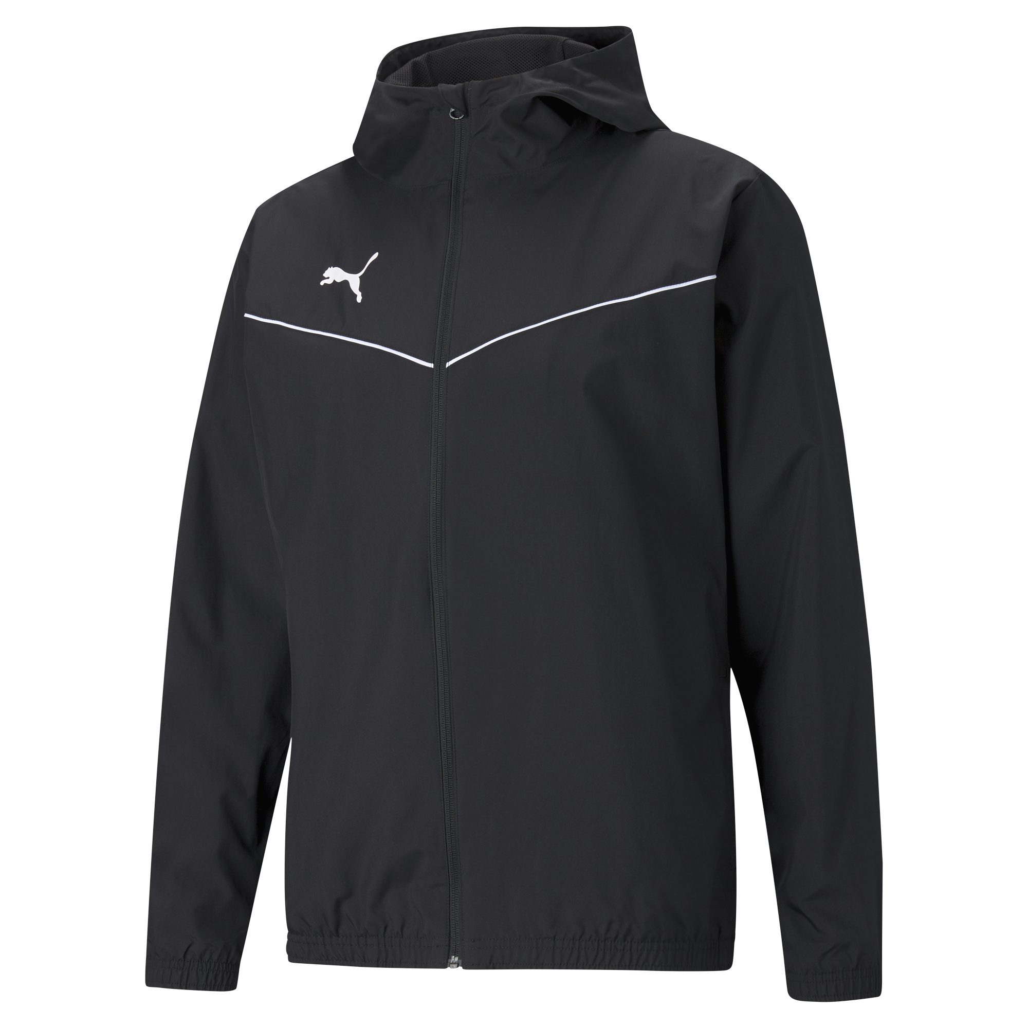 TEAM RISE All Weather Jacket Snr HOOD- black - WITH LOGO - Cooks Hill ...