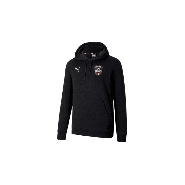 Puma team goal hoody black with logo - Edgeworth FC