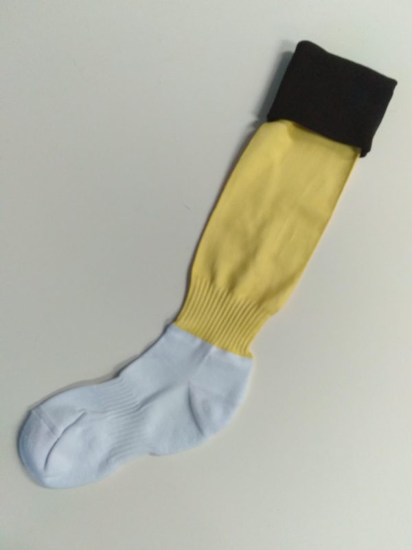 Weston Yellow Blk Sock scaled