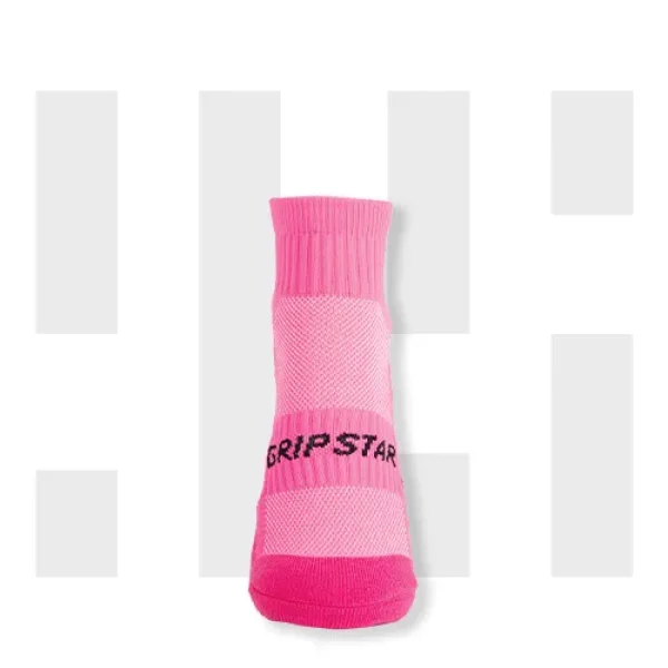 PINK ANKLE SOCK - GRIP STAR