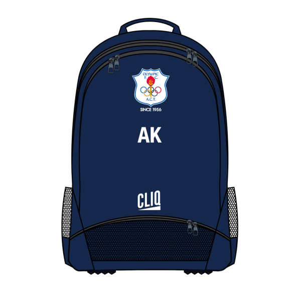 Cliq Backpack with Boot Compartment - Club Logo + Initials - COFC