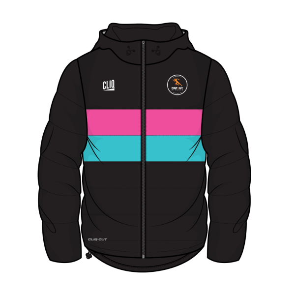 Padded jacket Black/Pink - Pinpoint Athlete