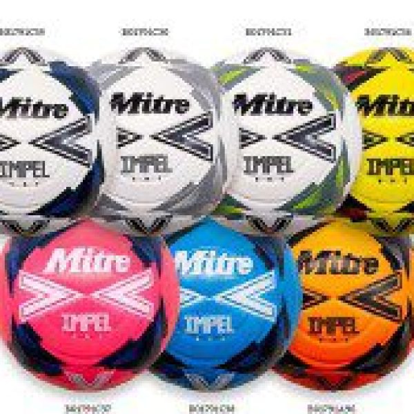 Mitre Impel One 24 Football - WHITE/BLACK/GREY