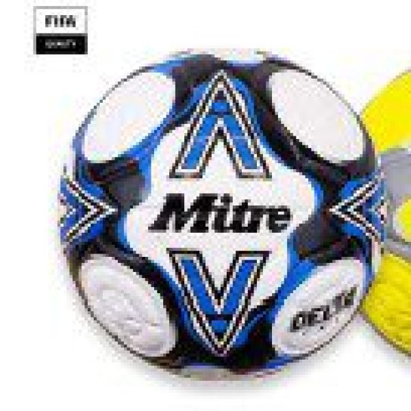 Mitre DELTA ONE 24 Football - WHITE/BLACK/BLUE