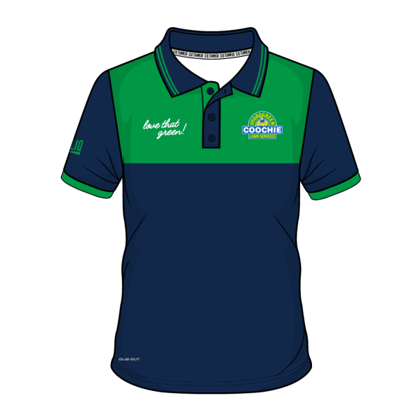 Coochie green/navy polo