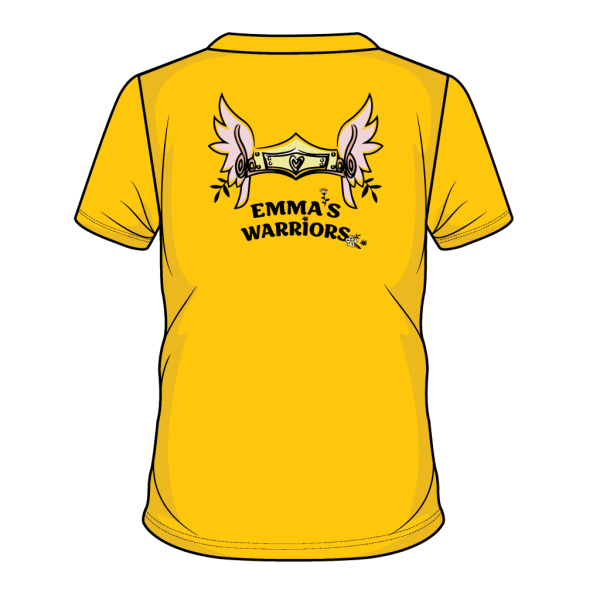 Yellow tee adults - Emma's Warriors+LAKES