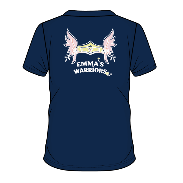 Navy tee kids - Emma's Warriors