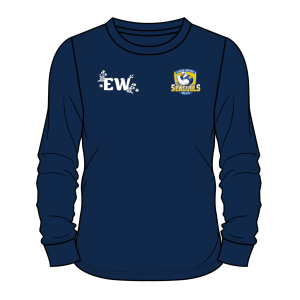 Navy long sleeve tee adults - Emma's Warriors