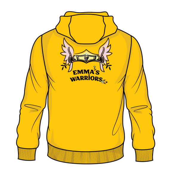 Yellow hoody adults - Emma's Warriors