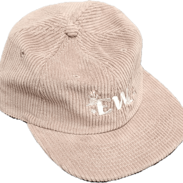 Pink CORD Cap-Flat Brim - EMBROIDER LOGO - Emma's Warriors