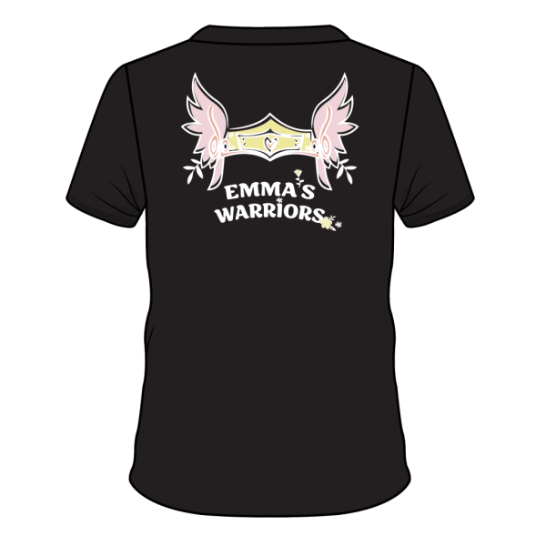 Black tee ADULT sizes - Emma's Warriors