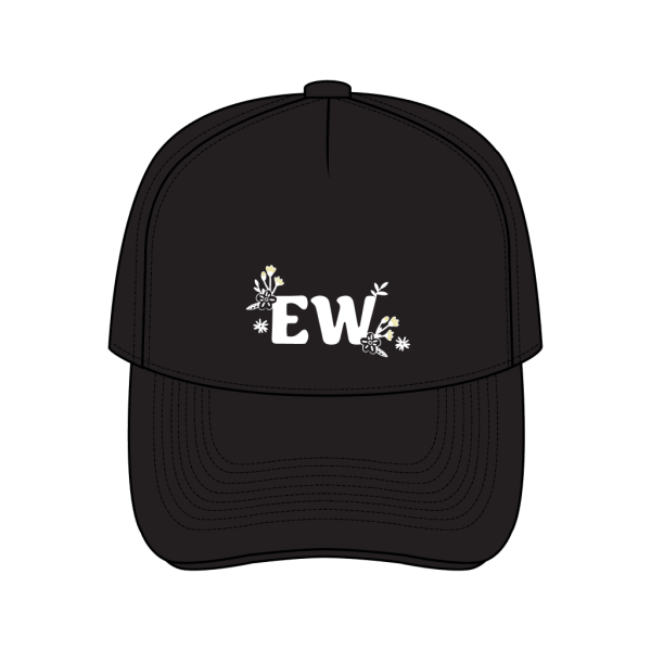 Black Cap EMBROIDER LOGO one size - Emma's Warriors