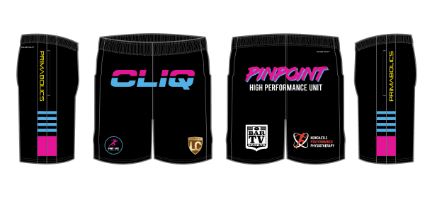 Black Shorts - Pinpoint Athlete -6 Weeks Delivery