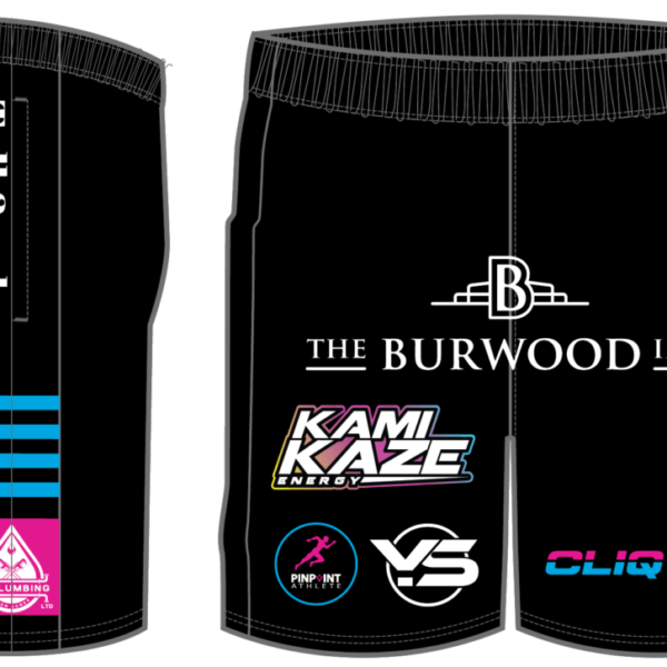SC1141 TRAINING SHORT_PINPOINT BLACK_BACK Black Shorts - Pinpoint Athlete -6 Weeks Delivery