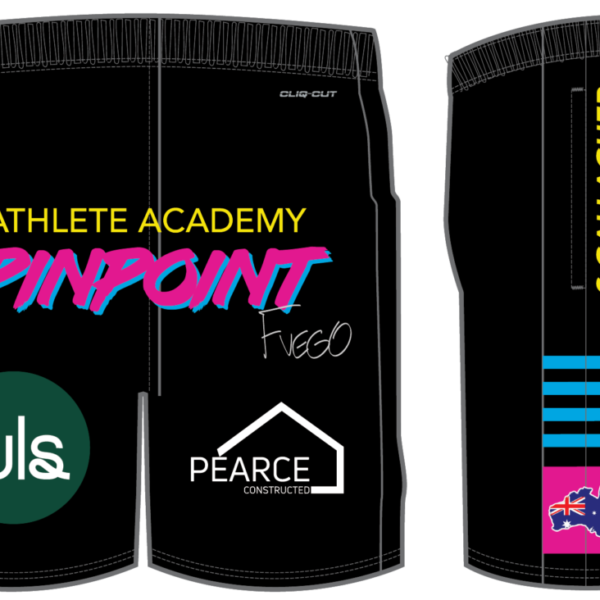 SC1141 TRAINING SHORT_PINPOINT BLACK_EMAIL Black Shorts - Pinpoint Athlete -6 Weeks Delivery