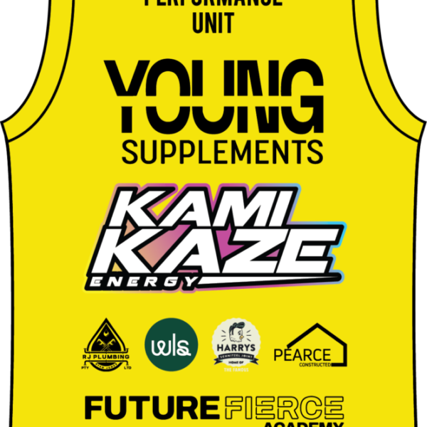 SC1154 RUGBY TRAINING SINGLET_PINPOINT 2026 YELLOW BACK Yellow Singlet - Pinpoint Athlete - 6 Weeks Delivery