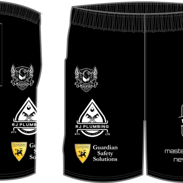 Dudley Magpies Training Shorts Womens - 6 WEEK DELIVERY