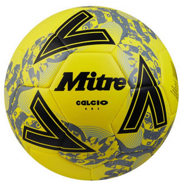 Mitre CALCIO Football - YELLOW/BLACK/GRAY-CLUB PRICE MIN 5 balls assorted across the range