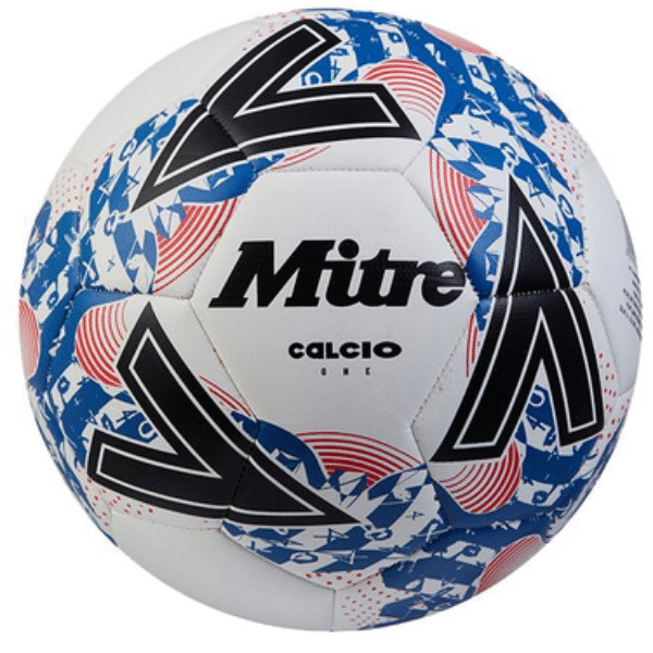 Mitre CALCIO Football - WHITE/BLUE/BLACK-CLUB PRICE MIN 5 balls assorted across the range