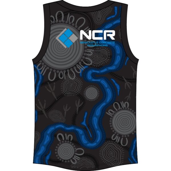 DUDLEY MAGPIES_SINGLET FRONT_2026 Dudley Magpies Training Singlet Mens - 6 WEEK DELIVERY
