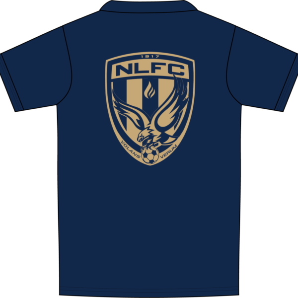 NEW LAMBTON_NAVY T BACK 2_2026 NLFC Staple TEE NAVY GOLD LOGO