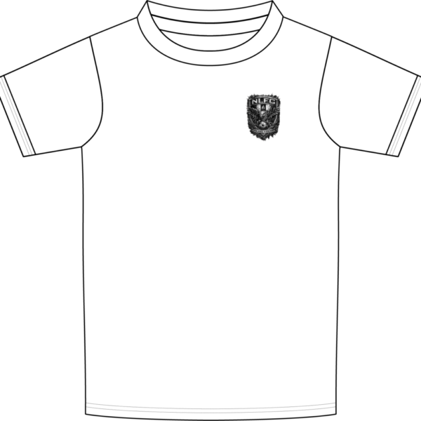 NLFC Staple TEE WHITE BLACK LOGO