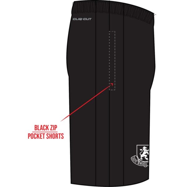 CLIQ ZIP POCKET Casual Shorts INC LOGO — Souths Newcastle Hockey Club