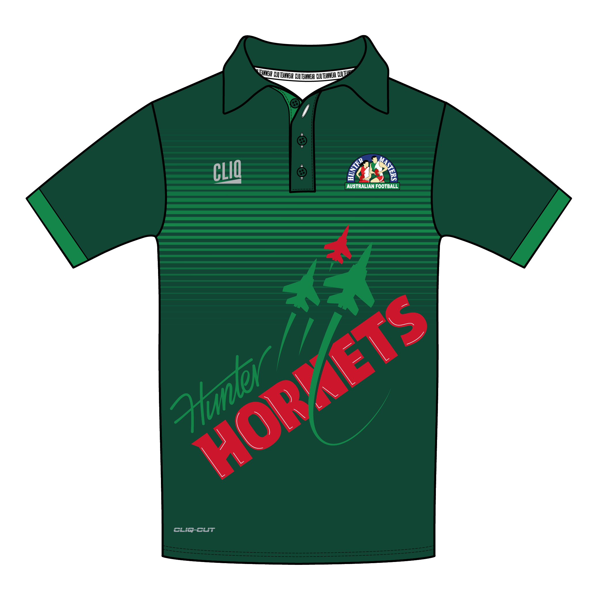 Hunter Hornets AFL – CLIQ Custom Polo Shirt