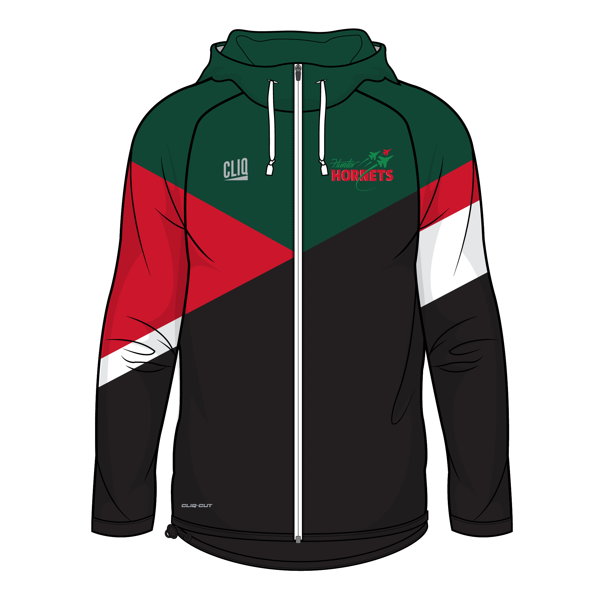 Hunter Hornets AFL – CLIQ Custom Windbreaker Mesh lined