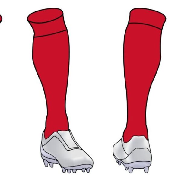 Red Socks CLIQ RED Sock - Wallsend FC