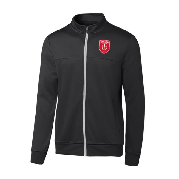 WALLSEND FC WEB IMAGE CIGNO BLACK JACKET FULL ZIP + LOGO - Wallsend FC