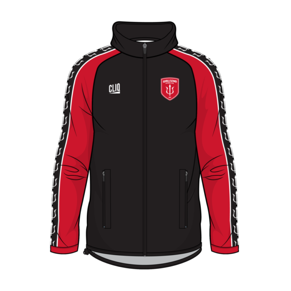 WALLSEND FC WEB IMAGES-02 WALLSEND-CLIQ Windbreaker full zip fleece lined High Collar- Custom