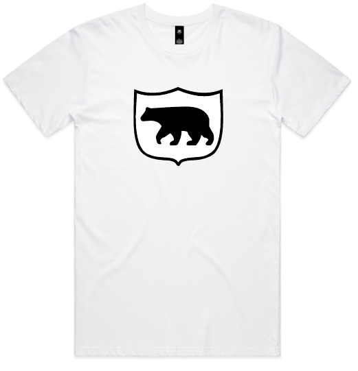 Weston FC – AS Staple Tee WHITE- ‘SHIELD + BEAR’ – VARSITY PRINT’ – 10/14 days – Weston FC