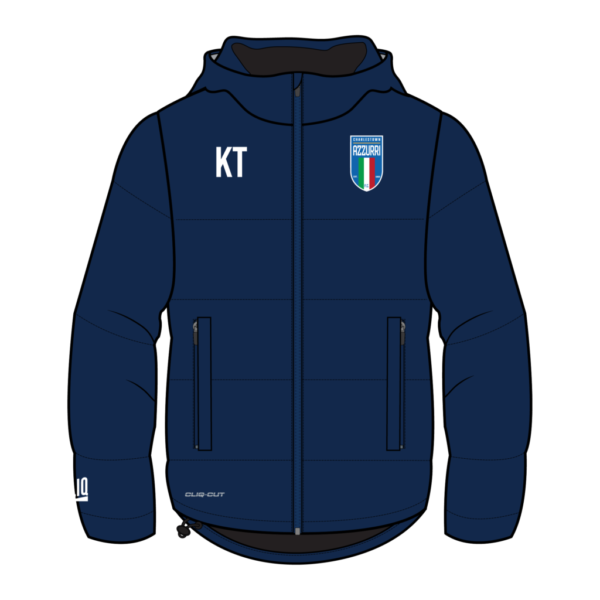 Charlestown Azzurri CLIQ Custom Padded Jacket + Initials -ALLOW 6 WEEKS