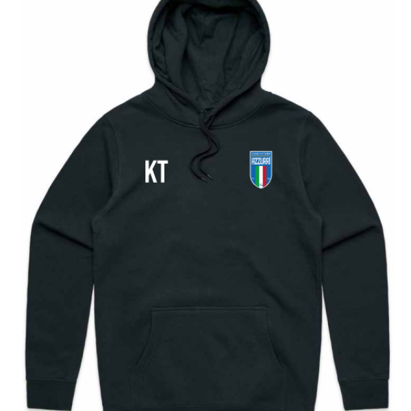Charlestown Azzurri FC - AS Colour Hood NAVY + Initials - ALLOW 14 DAYS