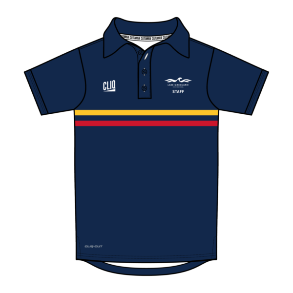 LAKE MACQUAIRE HS WEB IMAGES-03 Lake Macquarie High - STAFF CLIQ Custom Polo: Red and Yellow stripe-ALLOW 6 WEEKS
