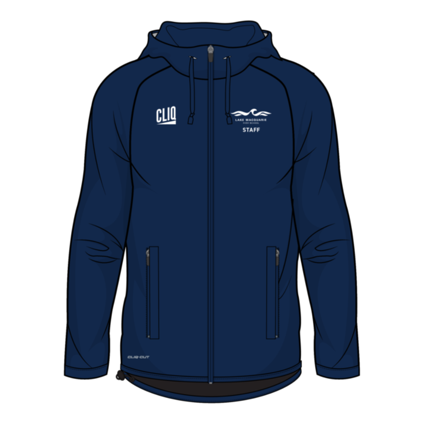 LAKE MACQUAIRE HS WEB IMAGES-08 Lake Macquarie High STAFF - CLIQ Fleece lined Windbreaker full zip with hood: NAVY-ALLOW 6 WEEKS
