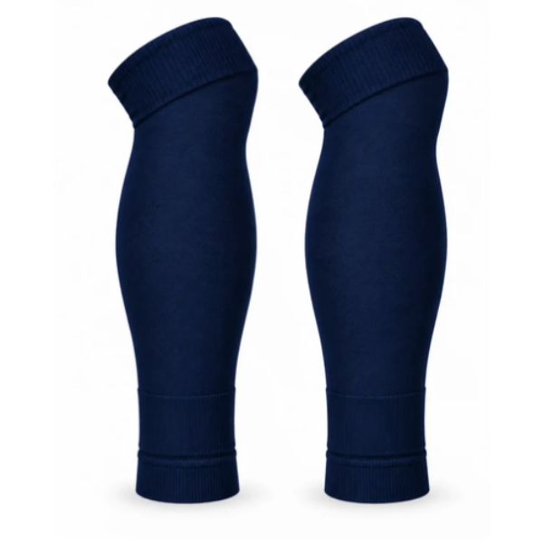 square-image (11) Navy Footless Socks-One size -Large 8-11